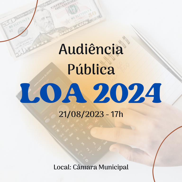 Audiência Pública para elaboração da LOA 2024